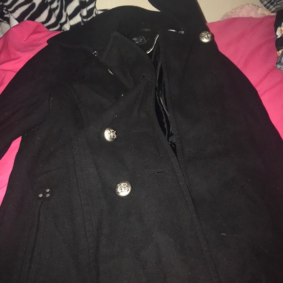 Black pea coat for winter - Picture 1 of 2